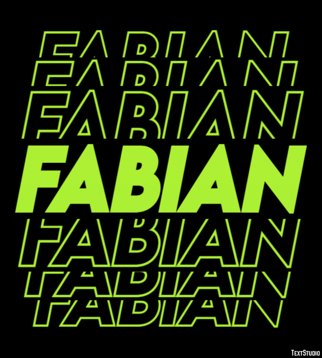 Fabian Efecto de Texto