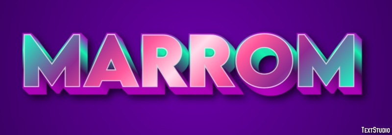 Marrom Efeito de texto