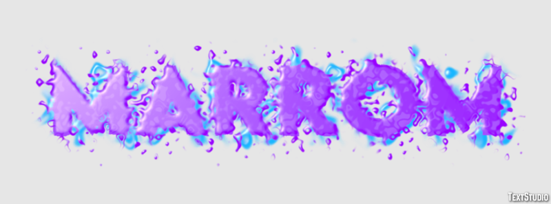 Marrom Efeito do texto