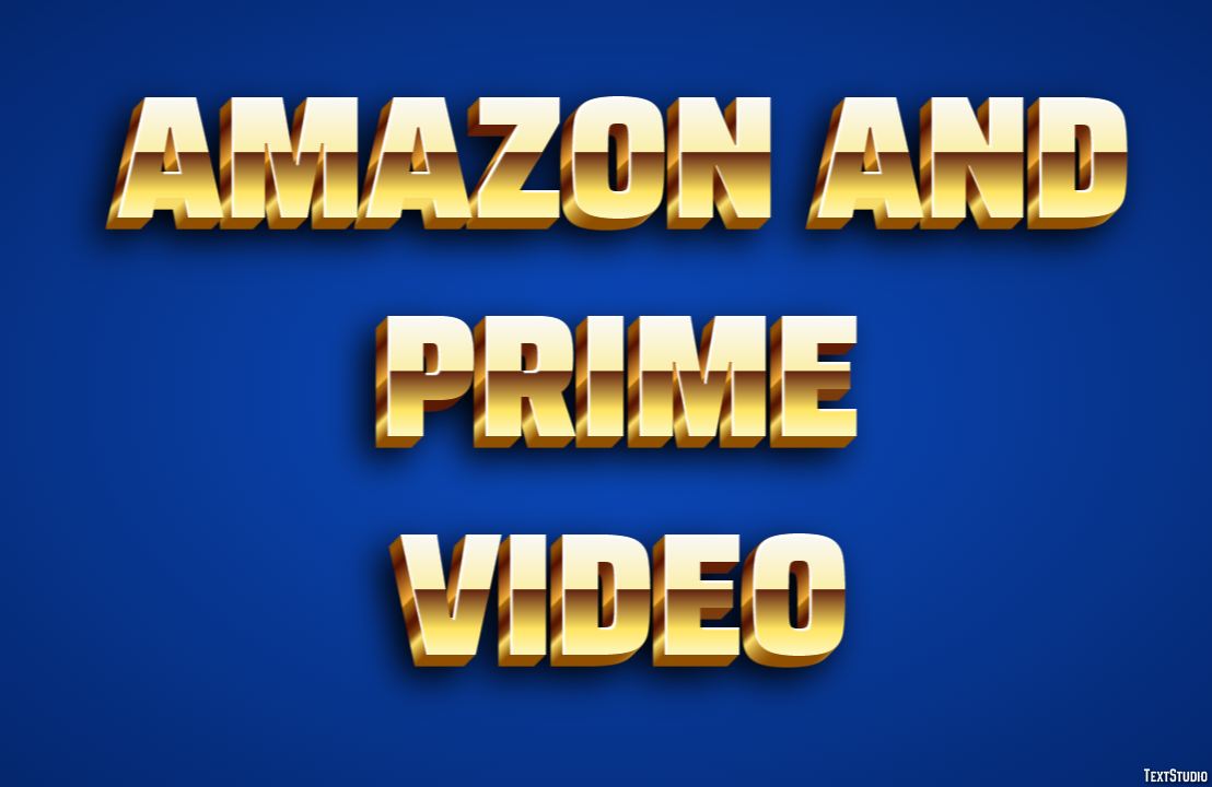 Amazon And Prime Video Effetto testo