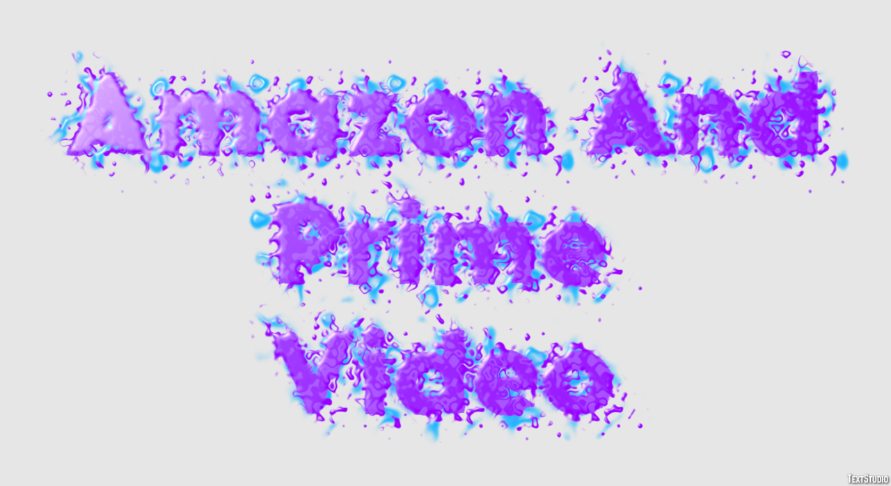 Amazon And Prime Video Effetto testo