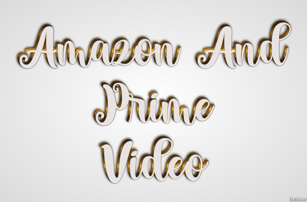 Amazon And Prime Video Effetto testo