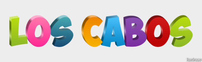 Los Cabos テキスト効果