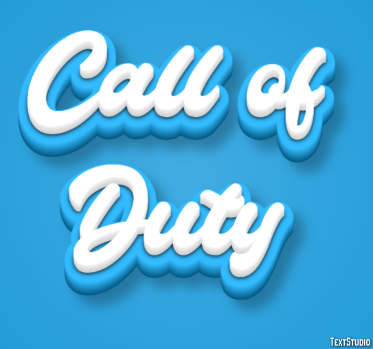 Call of Duty Efecto de Texto