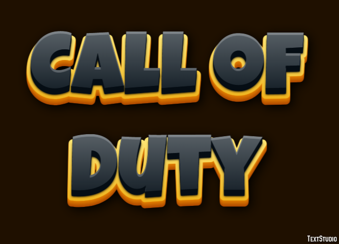 Call of Duty Efecto de texto