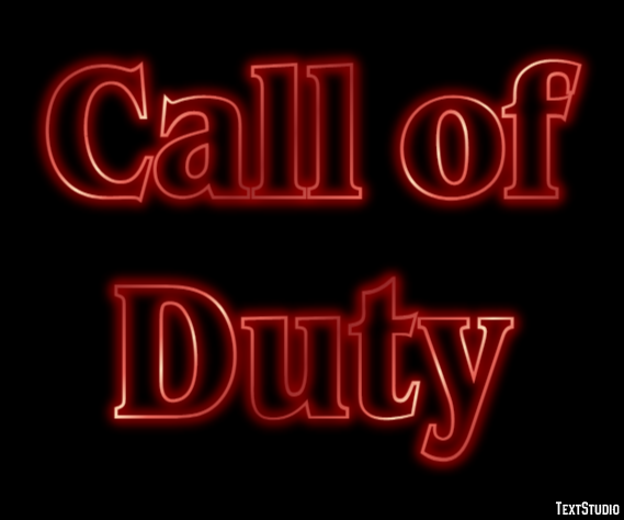 Call of Duty Efecto de Texto