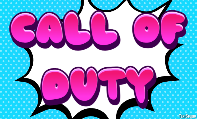 Call of Duty Efecto de Texto