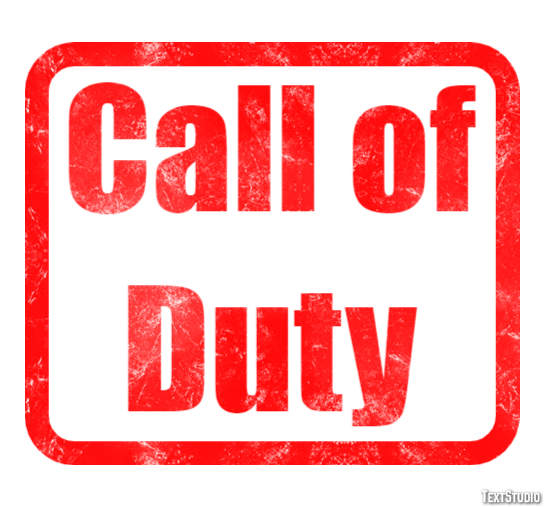 Call of Duty Efecto de Texto
