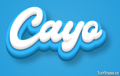 Cayo Efecto de texto
