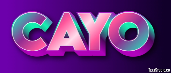 Cayo Efecto de texto