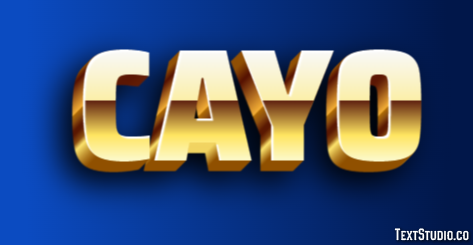 Cayo Efecto de texto