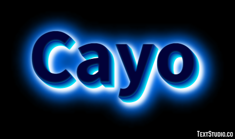 Cayo Efecto de texto