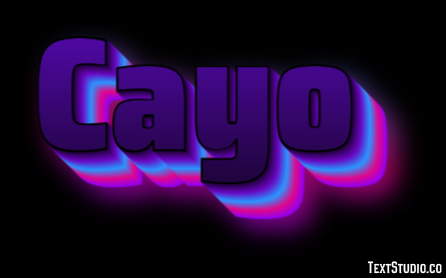 Cayo Efecto de texto