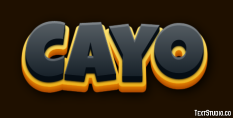 Cayo Efecto de texto
