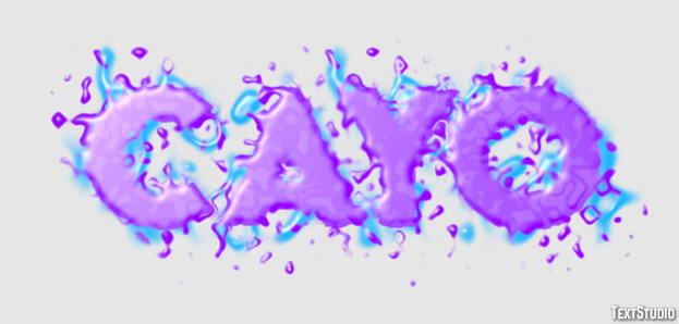 Cayo Efecto de texto