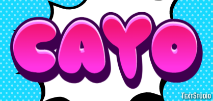 Cayo Efecto de texto