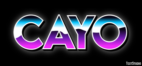 Cayo Efecto de texto