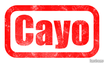 Cayo Efecto de texto