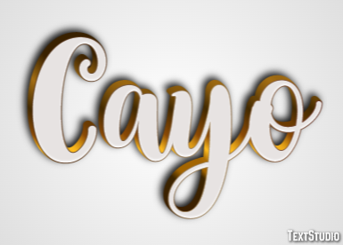 Cayo Efecto de texto