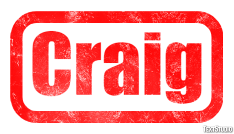 Craig Texteffekt