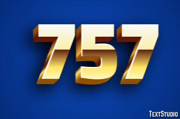 757 Efekt tekstowy