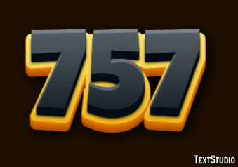 757 Efekt tekstowy