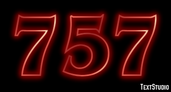 757 Efekt tekstowy