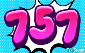 757 Efekt tekstowy