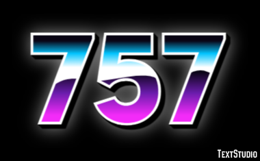 757 Efekt tekstowy