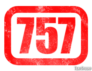 757 Efekt tekstowy