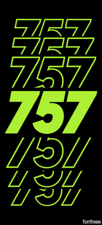 757 Efekt tekstowy