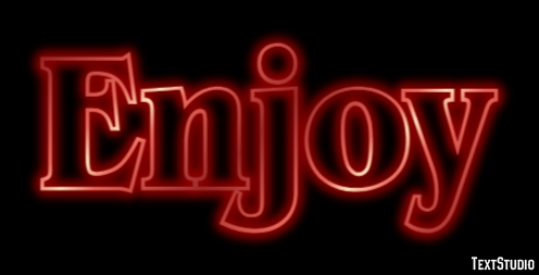 Enjoy Эффект текста