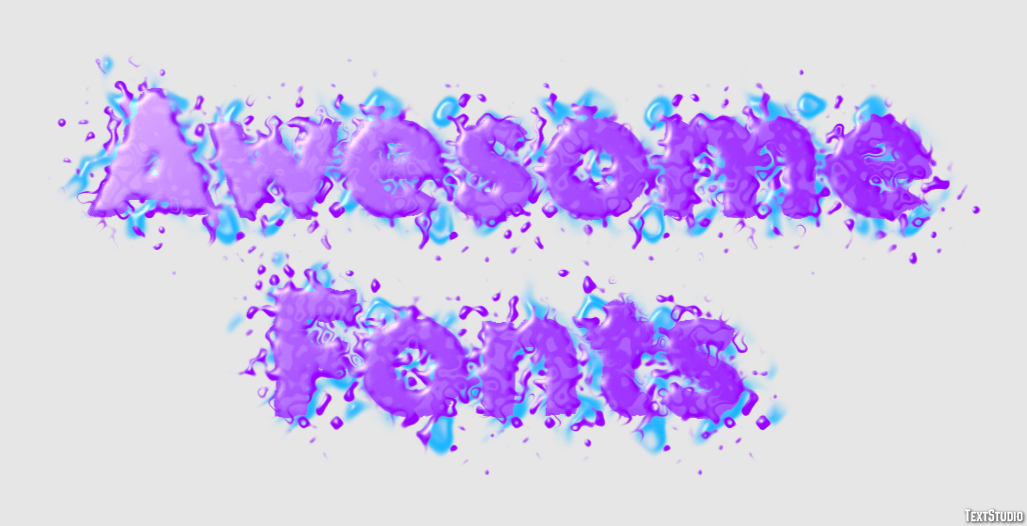 Awesome Fonts Texteffekt