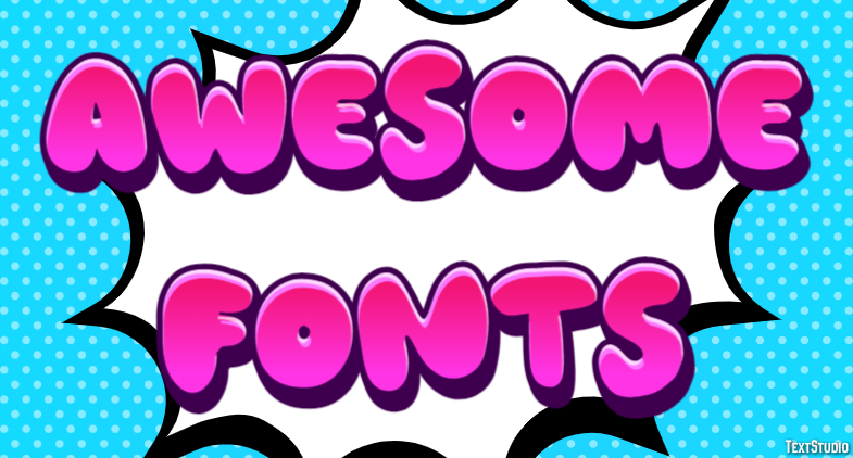 Awesome Fonts Text Effect