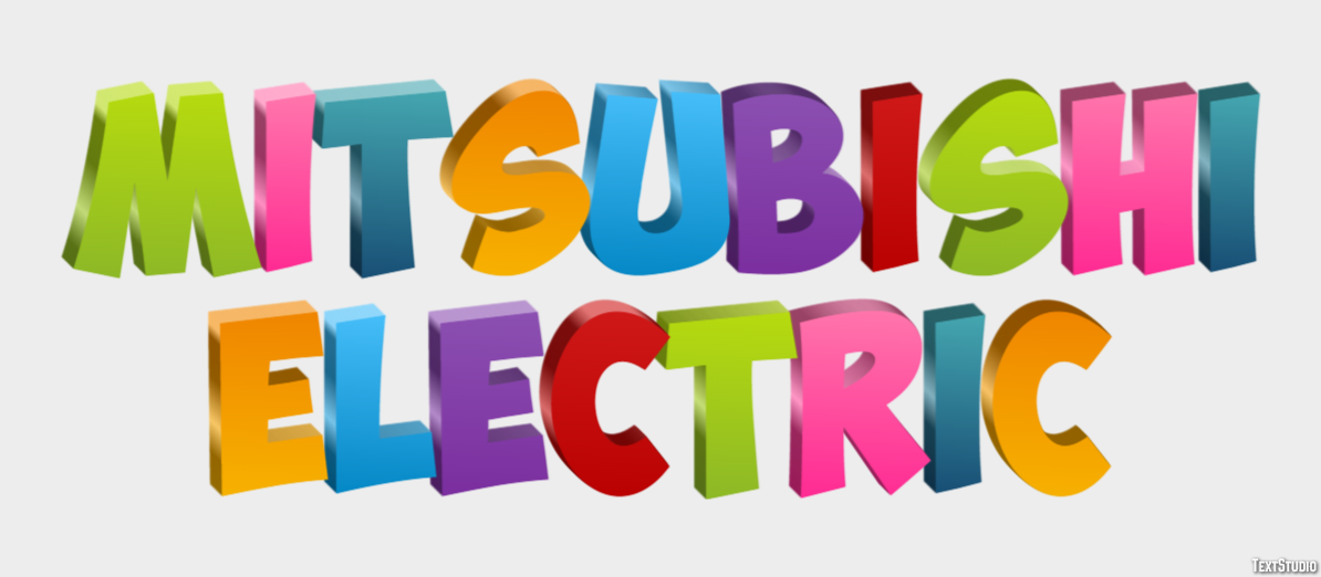 Mitsubishi Electric テキスト効果