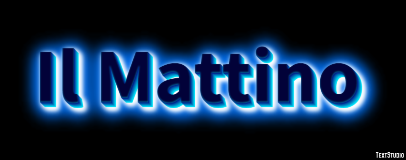 Il Mattino Efeito de texto