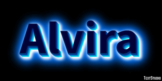 Alvira Text Effect
