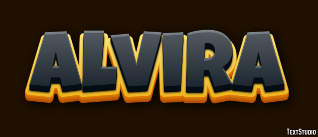 Alvira Text effect