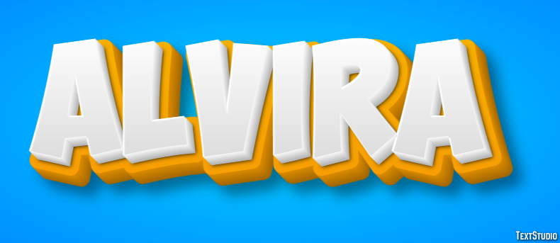 Alvira Text effect