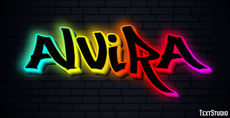 Alvira Text effect