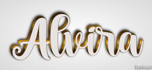 Alvira Text effect