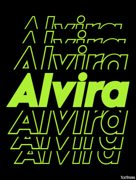 Alvira Tekst Effect