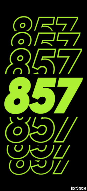 857 Эффект текста