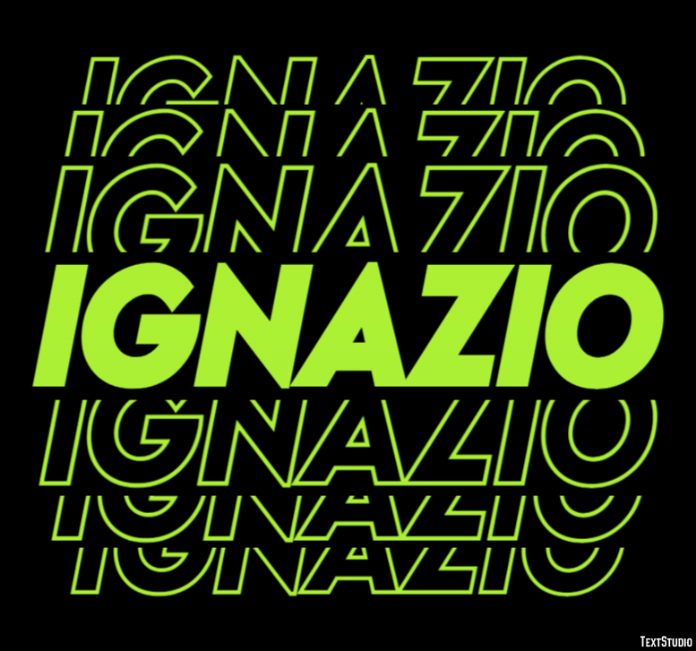 Ignazio Efecto de Texto