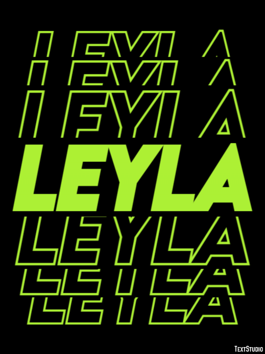 Leyla Efeito de texto
