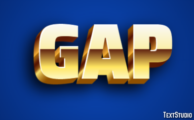 Gap Text Effect