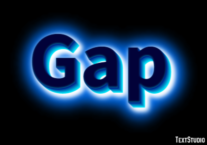 Gap Text Effect