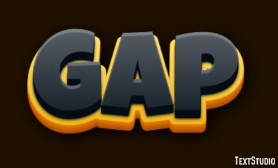Gap Text Effect