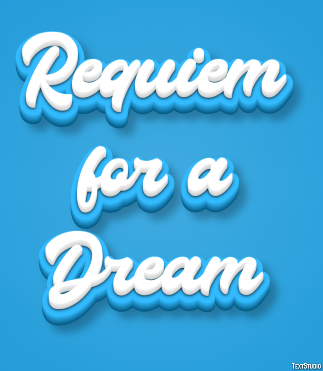 Requiem for a Dream Text effect