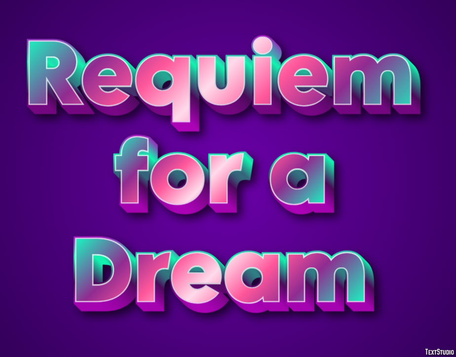 Requiem for a Dream Text Effect